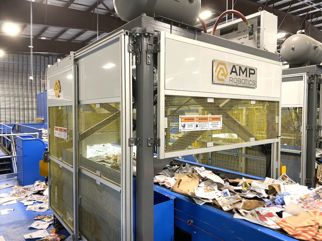 white recycling equipment